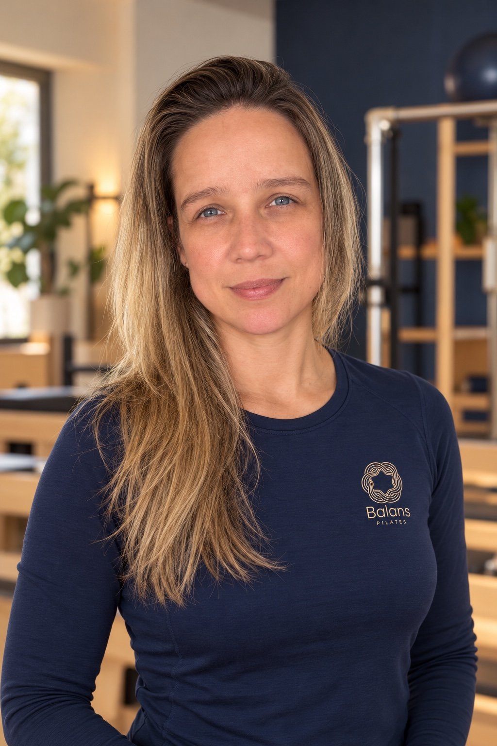Luísa Estrela, gestora do Balans Pilates, no estúdio